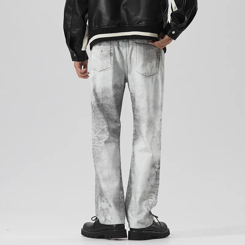 SANTASTIC Jeans Men's Gray White-6