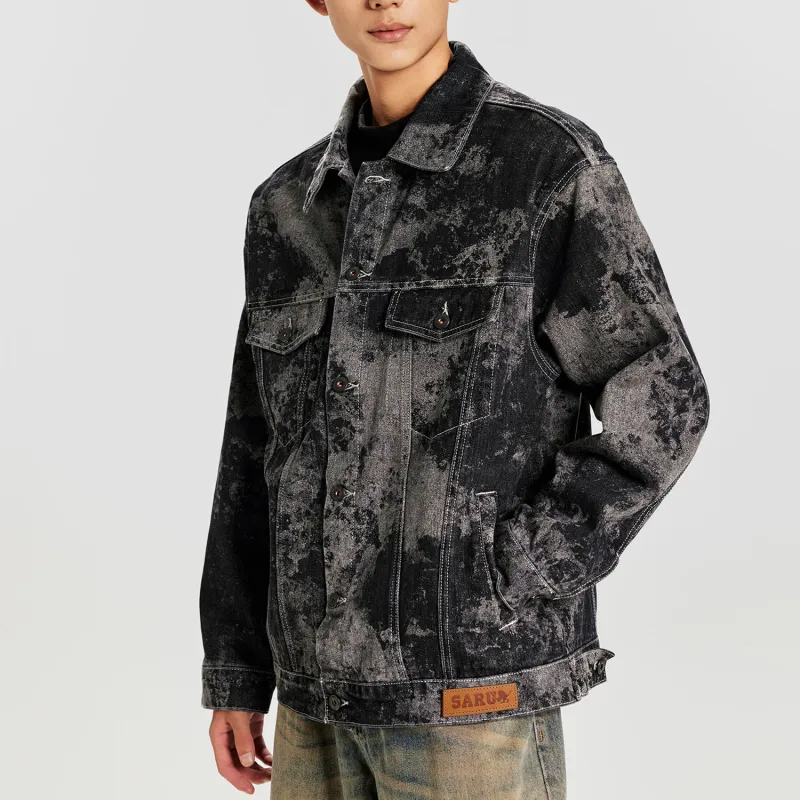SANTASTIC Denim Jacket Men's Black-6