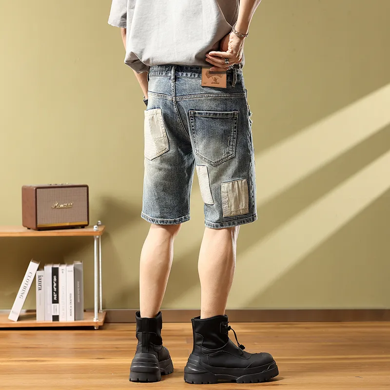 SANTASTIC Denim Shorts Men's Blue-6