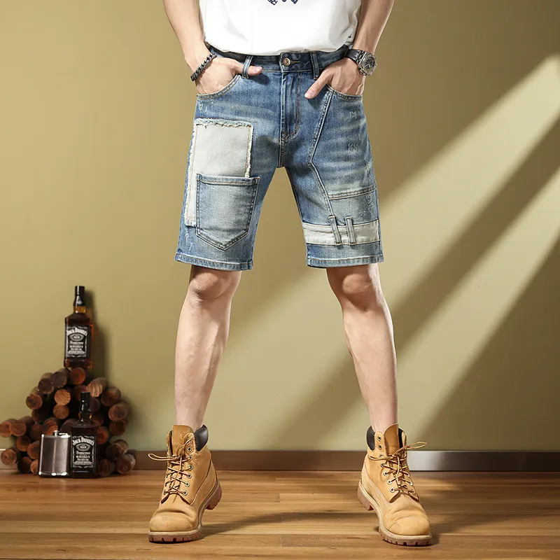 SANTASTIC Denim Shorts Men's Blue-2