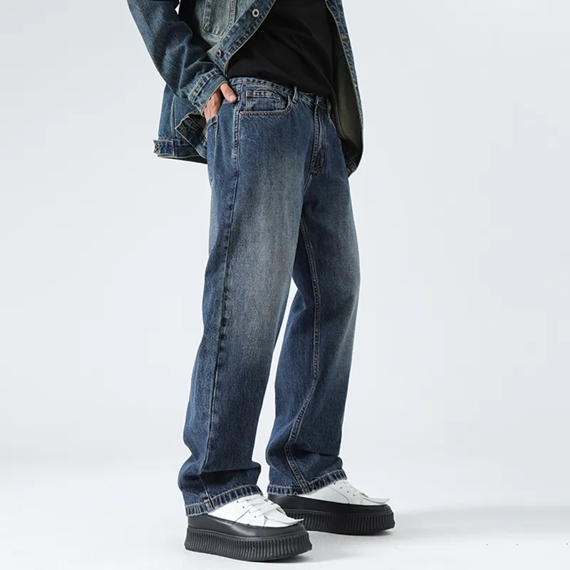 SANTASTIC Jeans Men Blue Fleece Lined-4