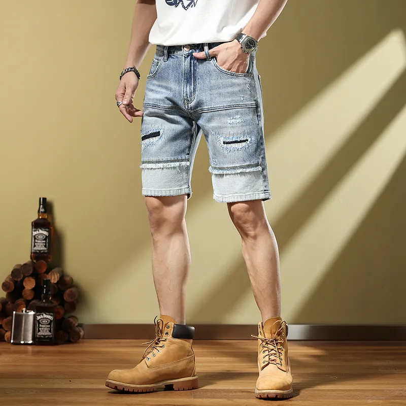 SANTASTIC Denim Shorts Men's Blue-2