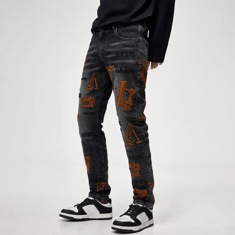 SANTASTIC Jeans Men's Black Gray-5