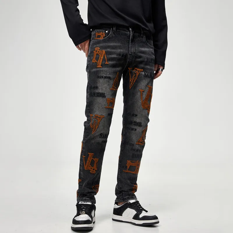 SANTASTIC Jeans Men's Black Gray-4