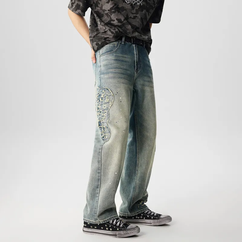 SANTASTIC Jeans Men Vintage Blue-6