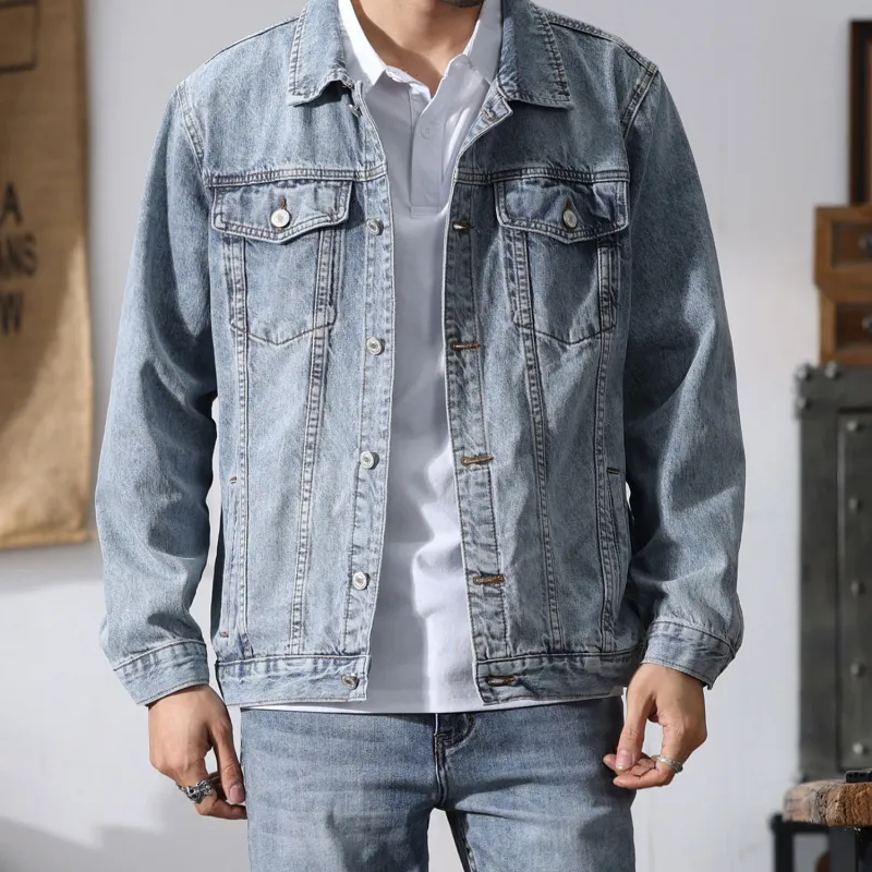 SANTASTIC Denim Jacket Men's Light Blue-2