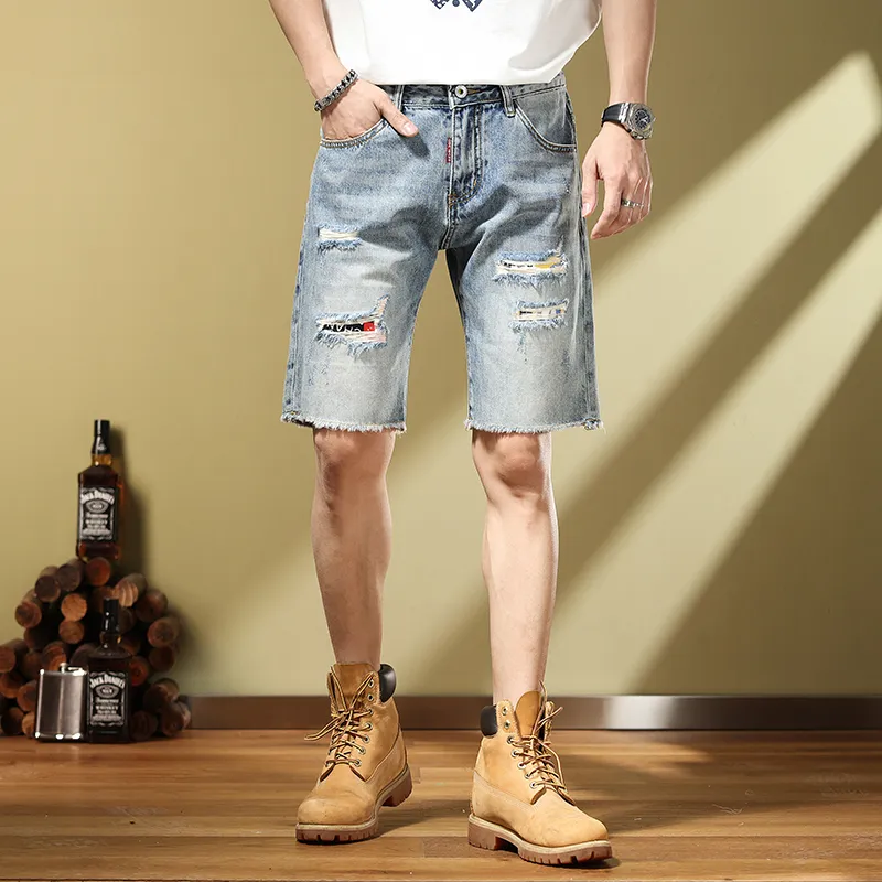 SANTASTIC Denim Shorts Men's Blue-2