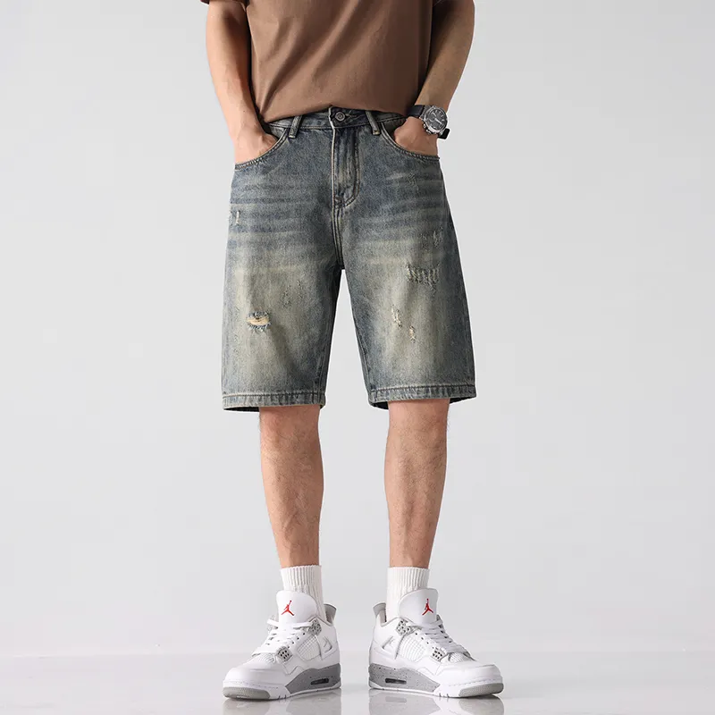 SANTASTIC Denim Shorts Men's Yellow Mud-6