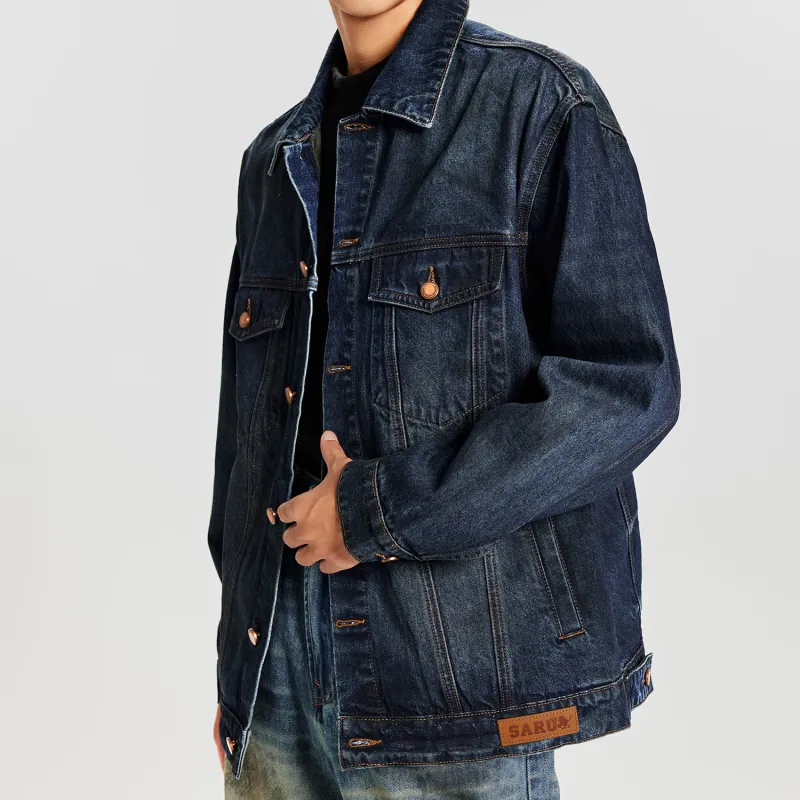 SANTASTIC Denim Jacket Men's Dirty Blue-4
