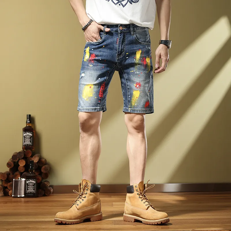 SANTASTIC Denim Shorts Men's Blue-2