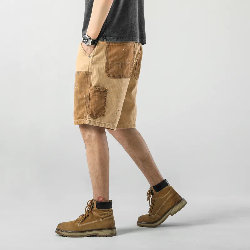 SANTASTIC Cargo Shorts Men Khaki-4