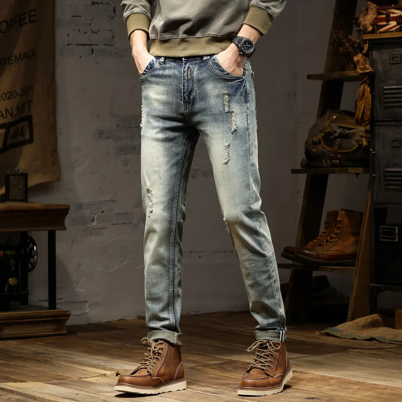 SANTASTIC Jeans Men's Vintage Blue-5