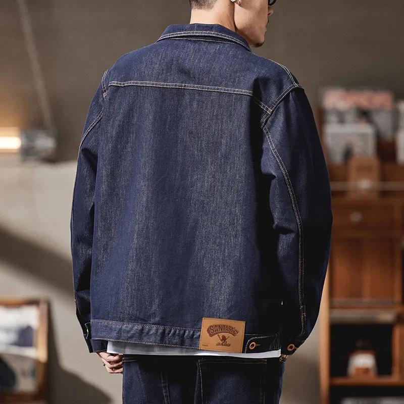 SANTASTIC Denim Jackets Men Blue-6