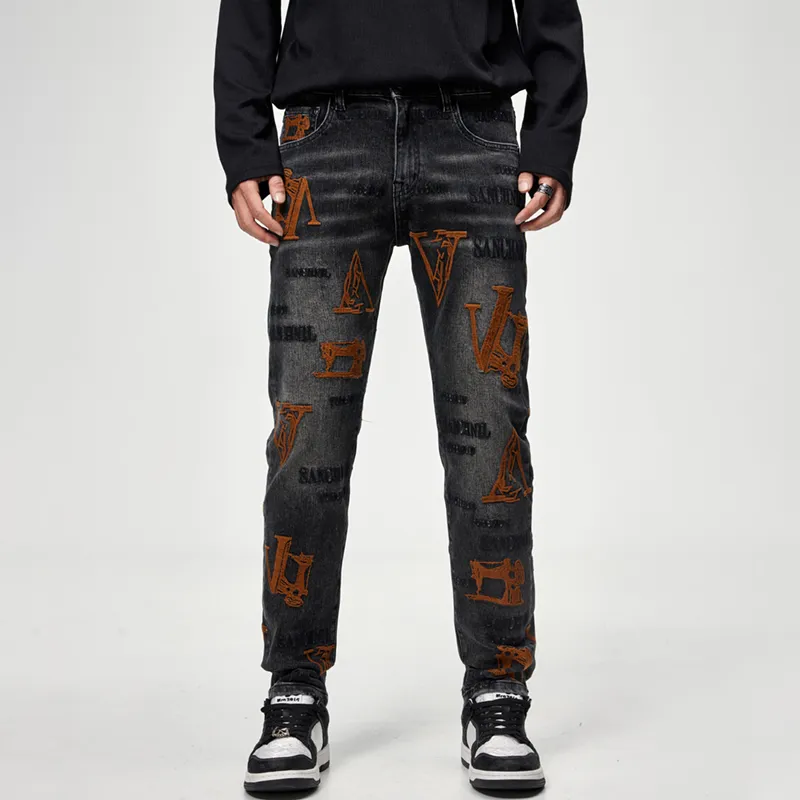 SANTASTIC Jeans Men's Black Gray-2