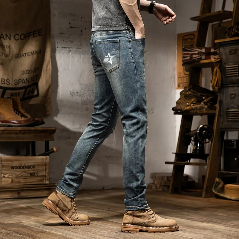 SANTASTIC Jeans Men's Vintage Blue-5