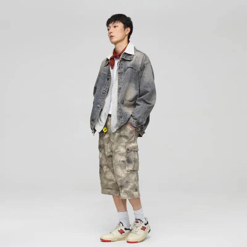 SANTASTIC Denim Jacket Men's Yellow Mud-2