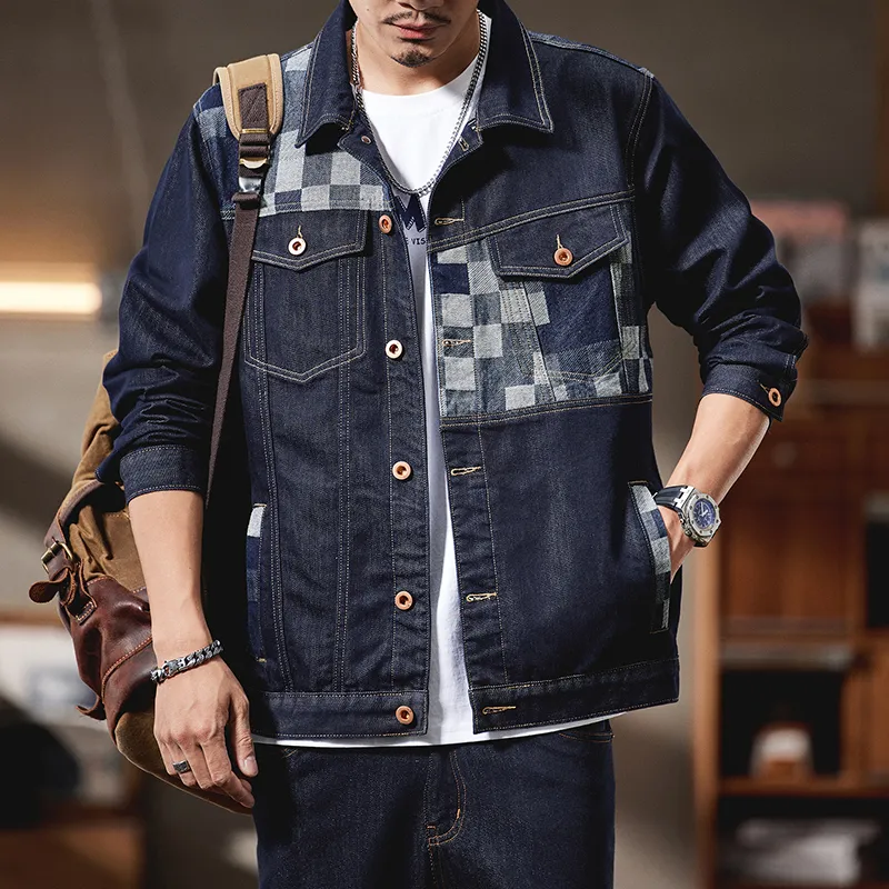SANTASTIC Denim Jackets Men Blue-5