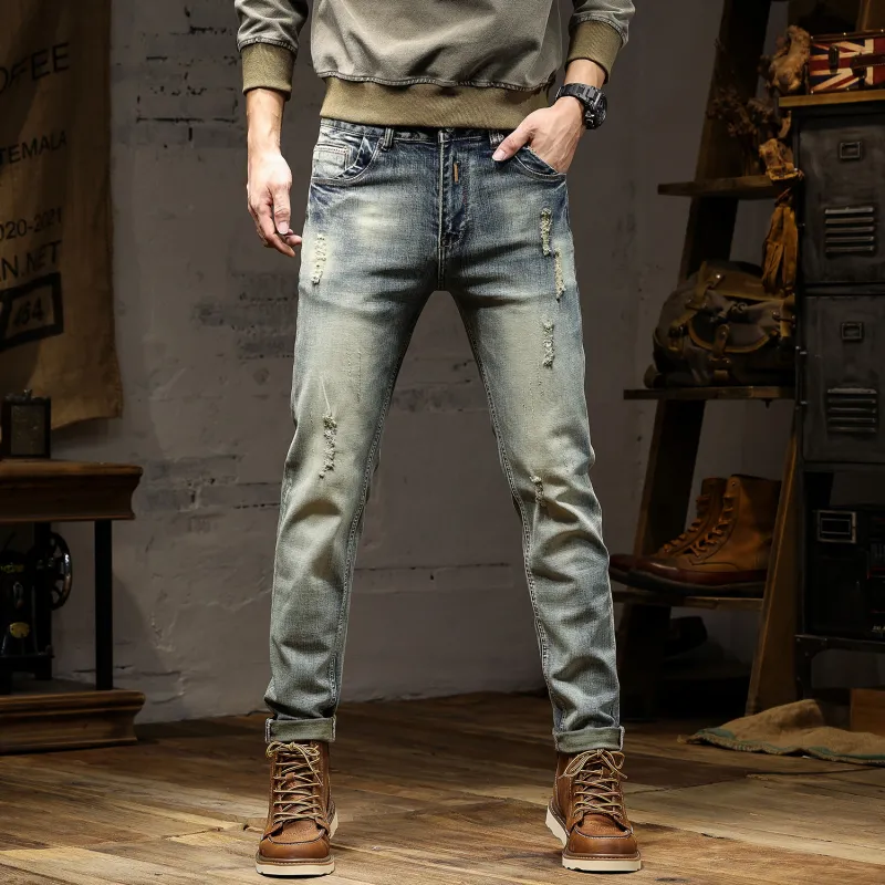 SANTASTIC Jeans Men's Vintage Blue-4