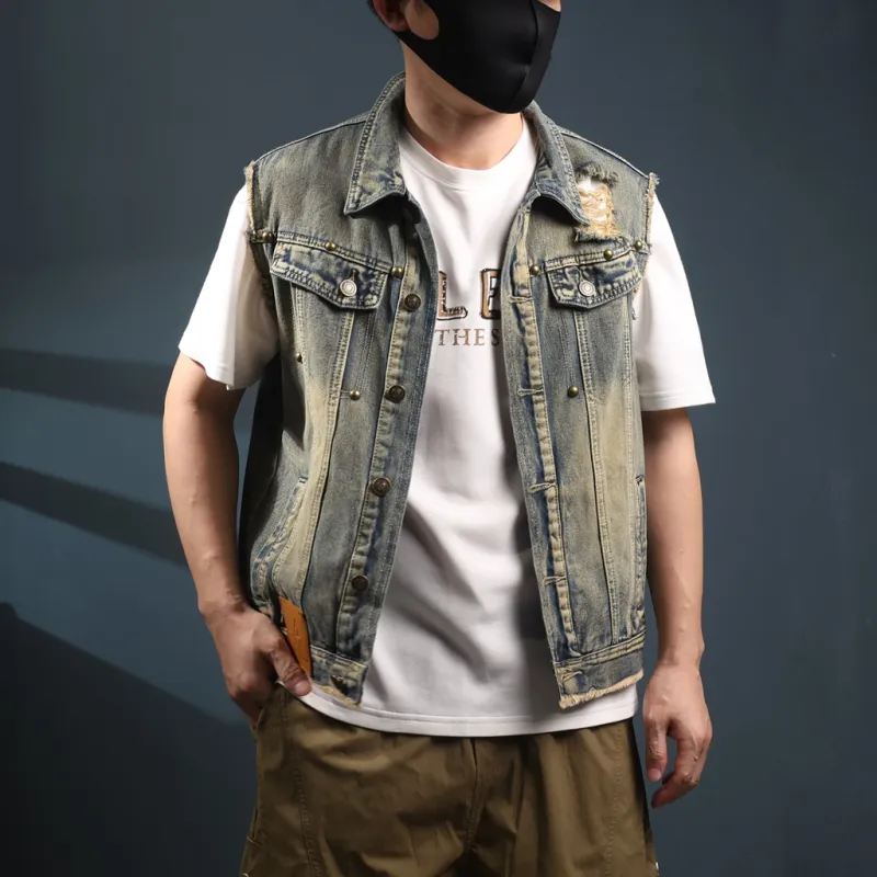 SANTASTIC Vests Men Vintage-4