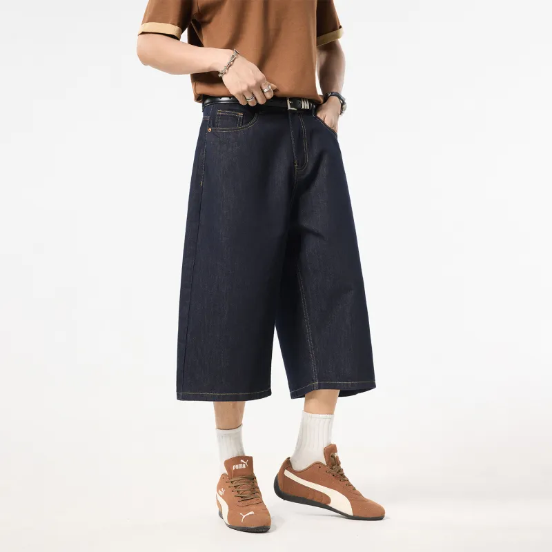 SANTASTIC Denim Shorts Men Special Dark Blue-5