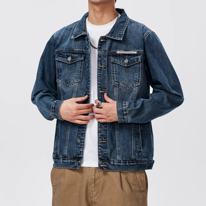 SANTASTIC Denim Jacket Men's Gray Blue-3