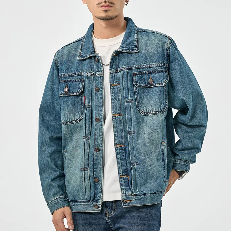 SANTASTIC Denim Jacket Men's Light Ice Blue-2