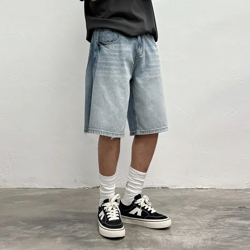 SANTASTIC Denim Shorts Unisex Blue-5