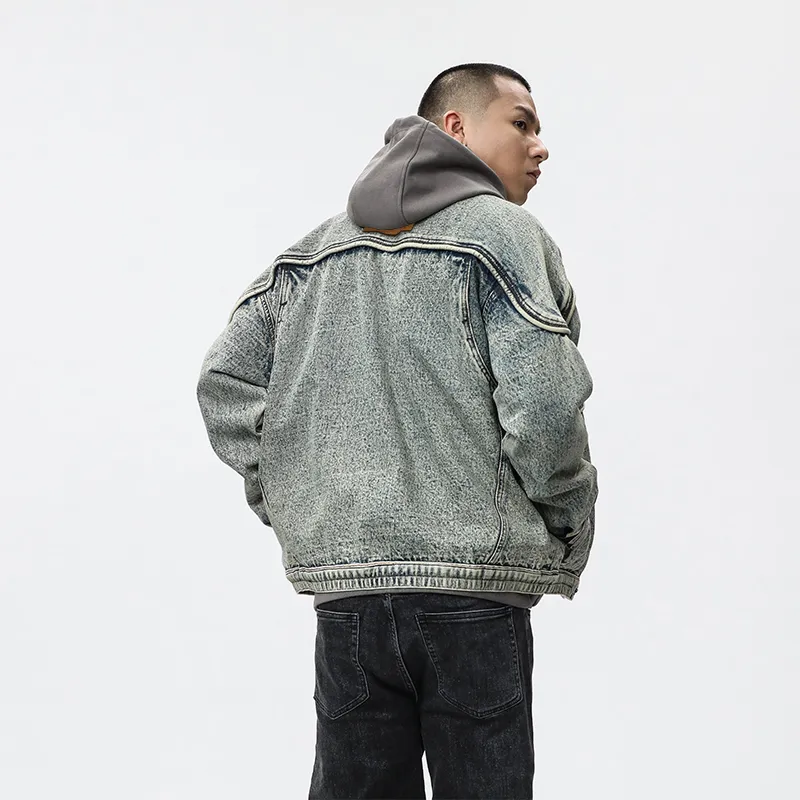 SANTASTIC Denim Jacket Men's Vintage Blue-4