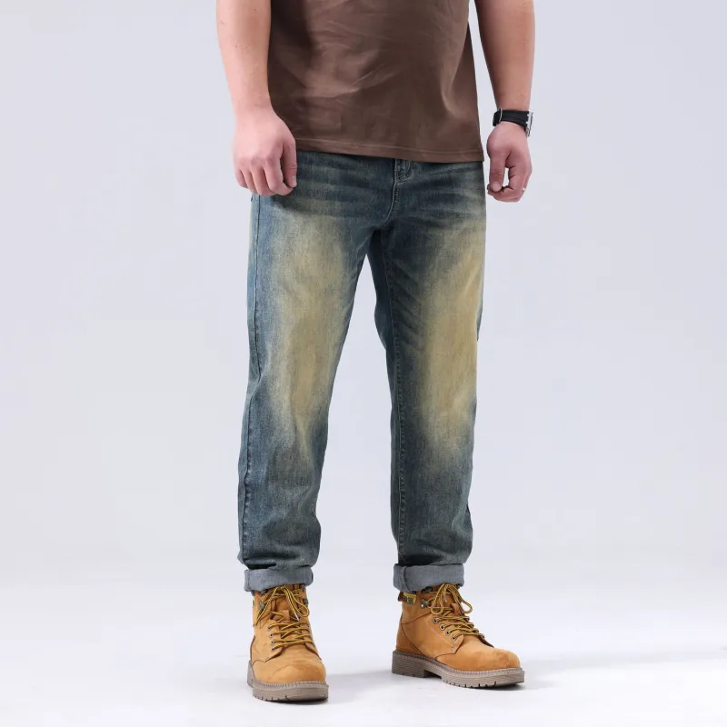 SANTASTIC Jeans Men's Oil Wax Yellow-4