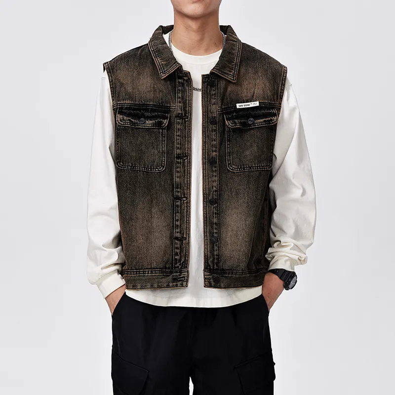 SANTASTIC Vests Men Vintage Yellow-2