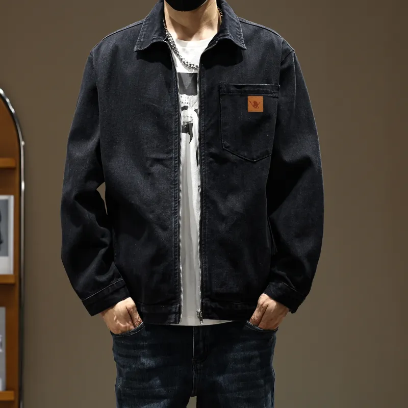 SANTASTIC Denim Jacket Men's Black-2