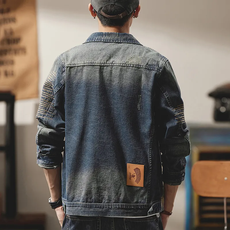 SANTASTIC Denim Jacket Men's Blue-2