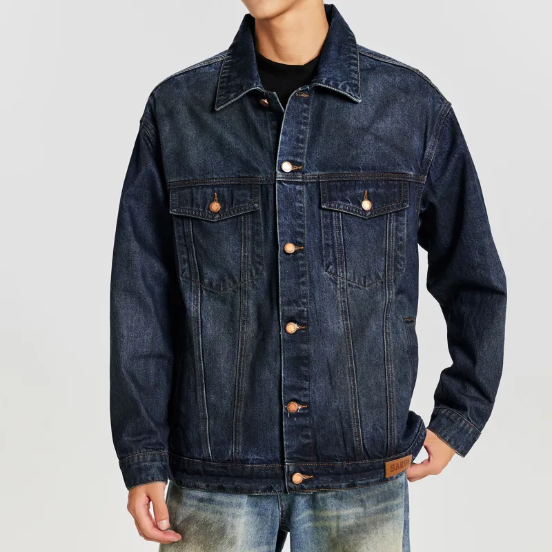 SANTASTIC Denim Jacket Men's Dirty Blue-3