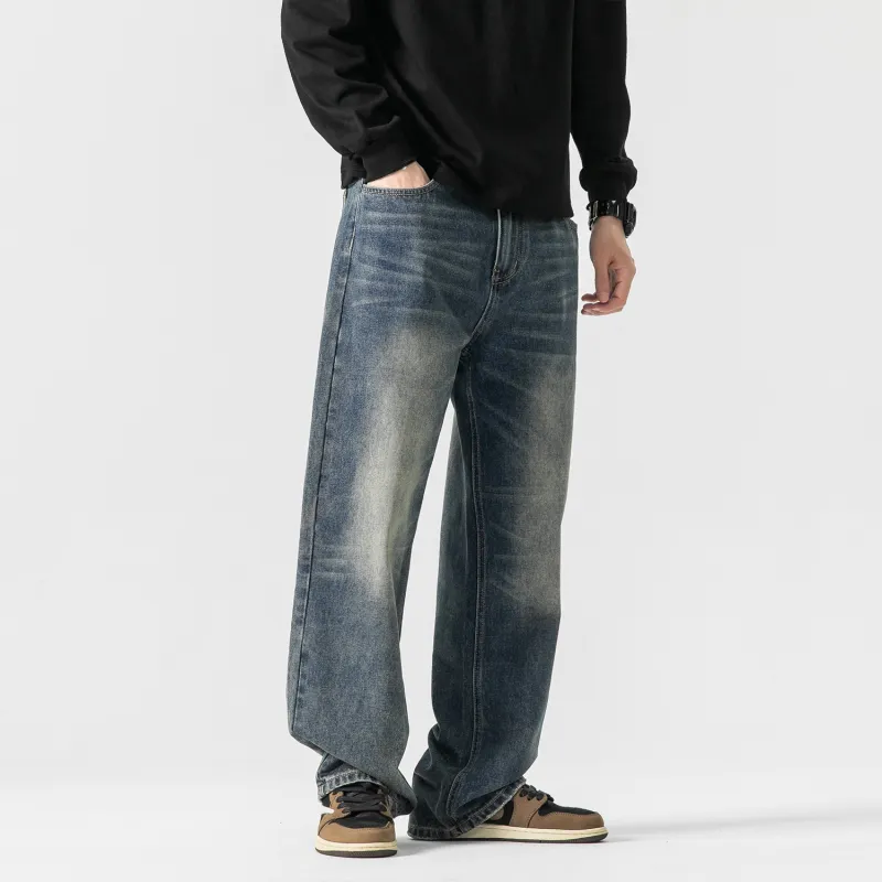 SANTASTIC Jeans Men's Gradient Blue-green-3