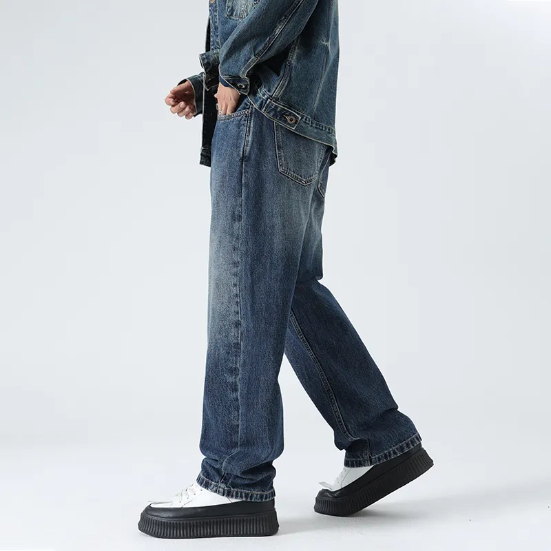 SANTASTIC Jeans Men Blue Fleece Lined-6