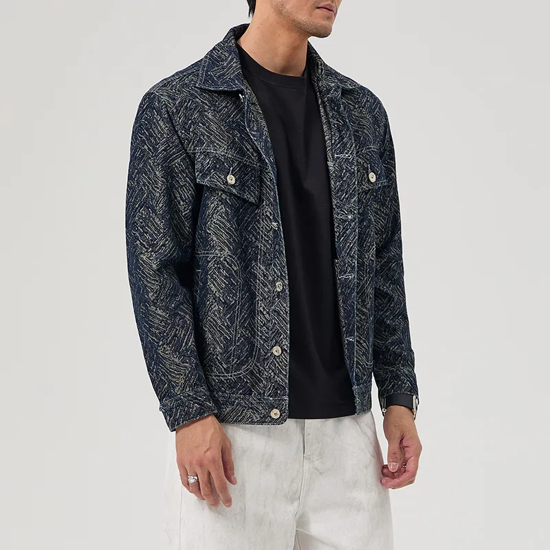 SANTASTIC Denim Jacket Men's Dark Blue-4