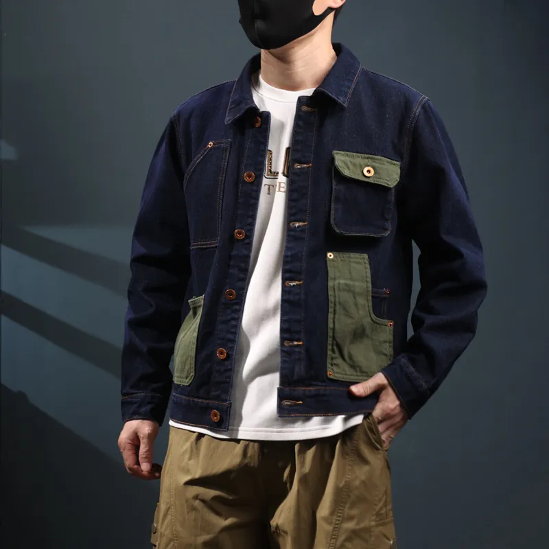 SANTASTIC Denim Jacket Men's Blue-5