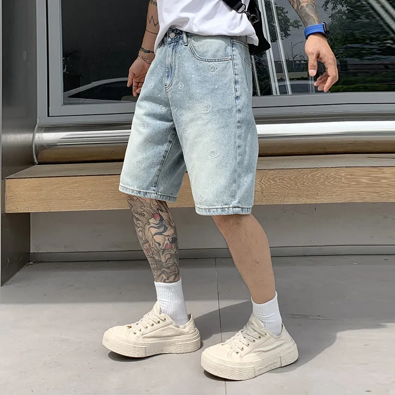 SANTASTIC Denim Shorts Men Blue-6
