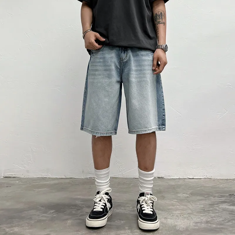 SANTASTIC Denim Shorts Unisex Blue-6