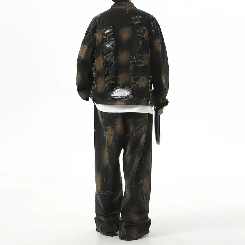 SANTASTIC Denim Jacket Men's Black-5