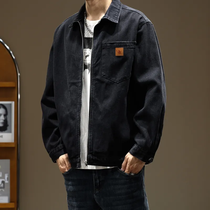 SANTASTIC Denim Jacket Men's Black-3