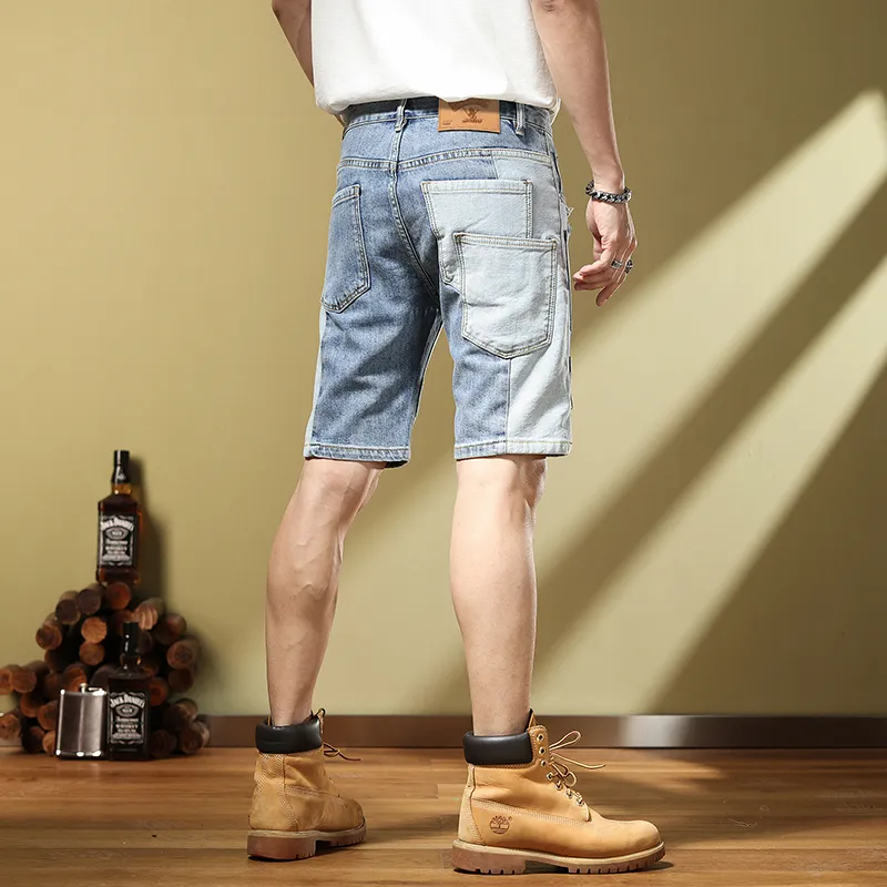 SANTASTIC Denim Shorts Men Blue-5