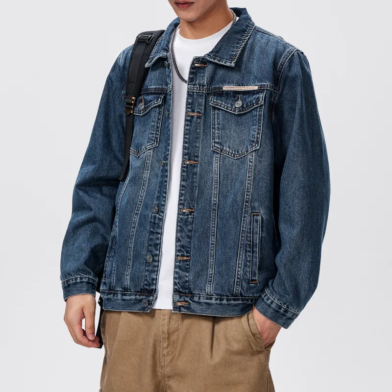 SANTASTIC Denim Jacket Men's Gray Blue-6