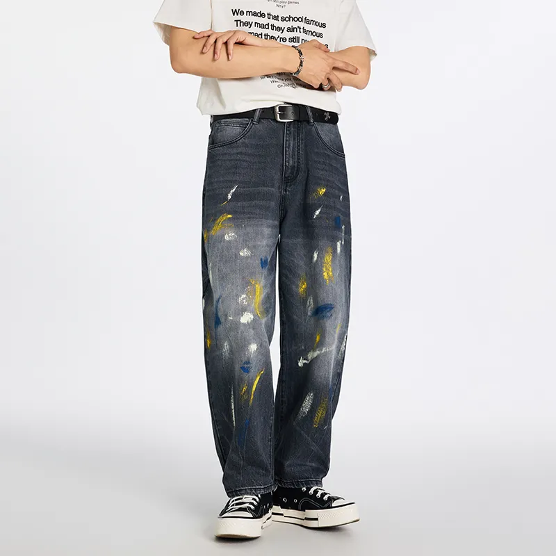 SANTASTIC Jeans Men Black Gray Color-3