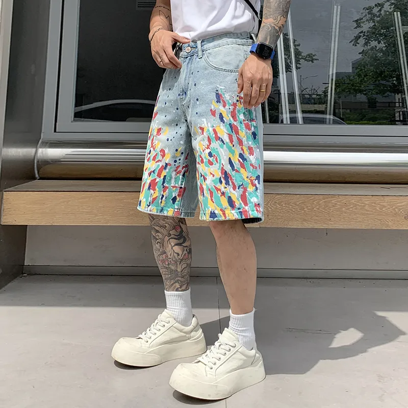 SANTASTIC Denim Shorts Men Blue-6