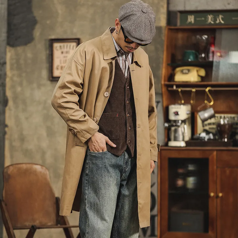 SANTASTIC Trench Coats Men-3