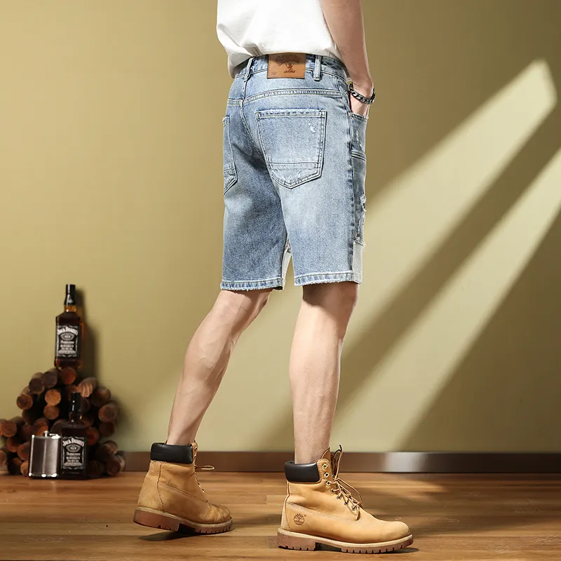 SANTASTIC Denim Shorts Men's Blue-6