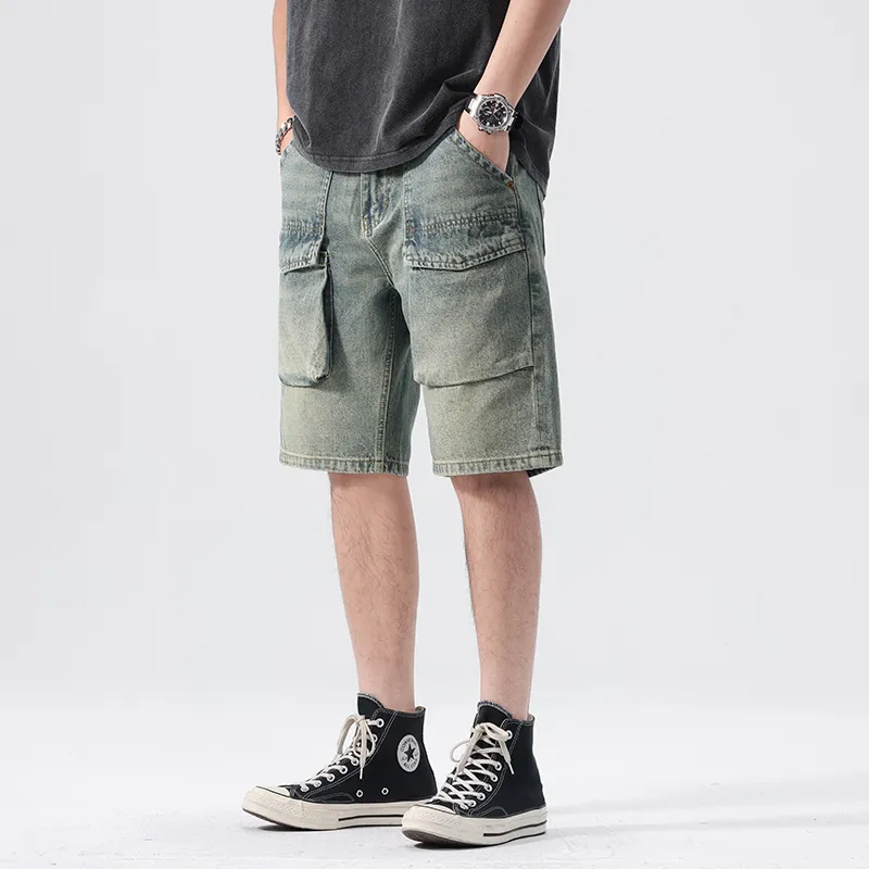 SANTASTIC Denim Shorts Men's Blue-2