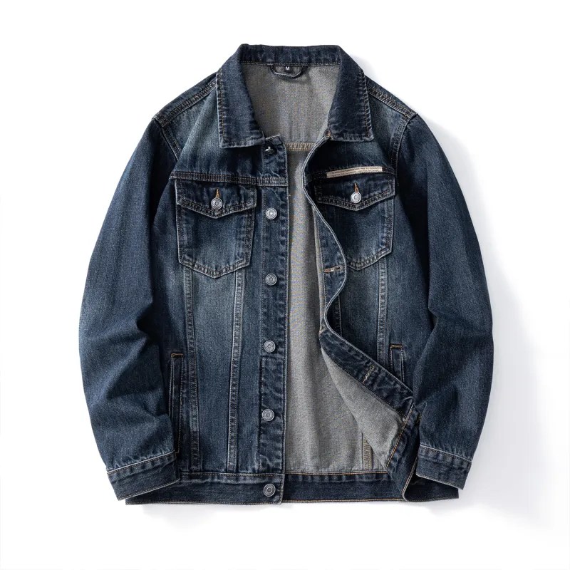 SANTASTIC Denim Jacket Men's Gray Blue-1