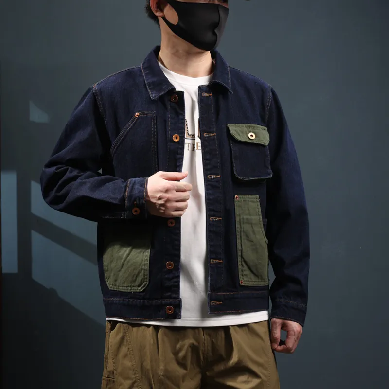 SANTASTIC Denim Jacket Men's Blue-4
